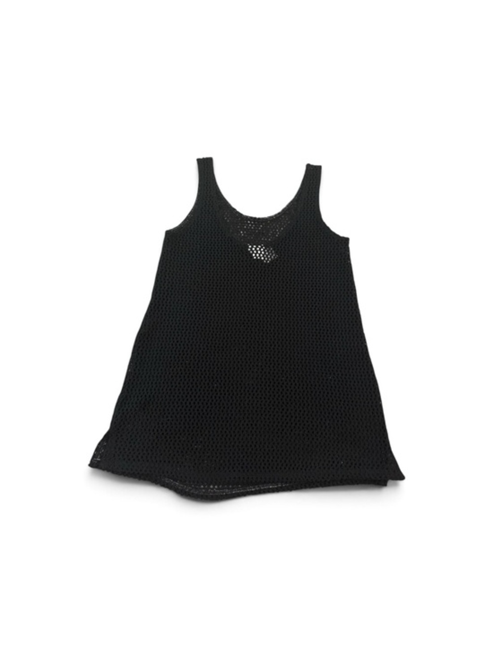 Black Mesh Tank Tunic Top Girls Size Small 6-7 Years Old Beach Coverup Blouse